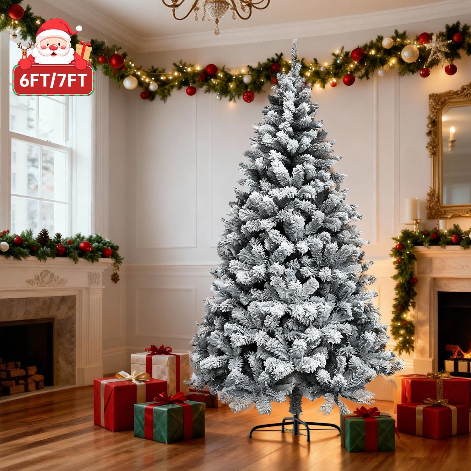 Keinotekoinen Joulukuusi, Kokoontaitettavat Parveilevat Joulukuuset Metallijalustalla