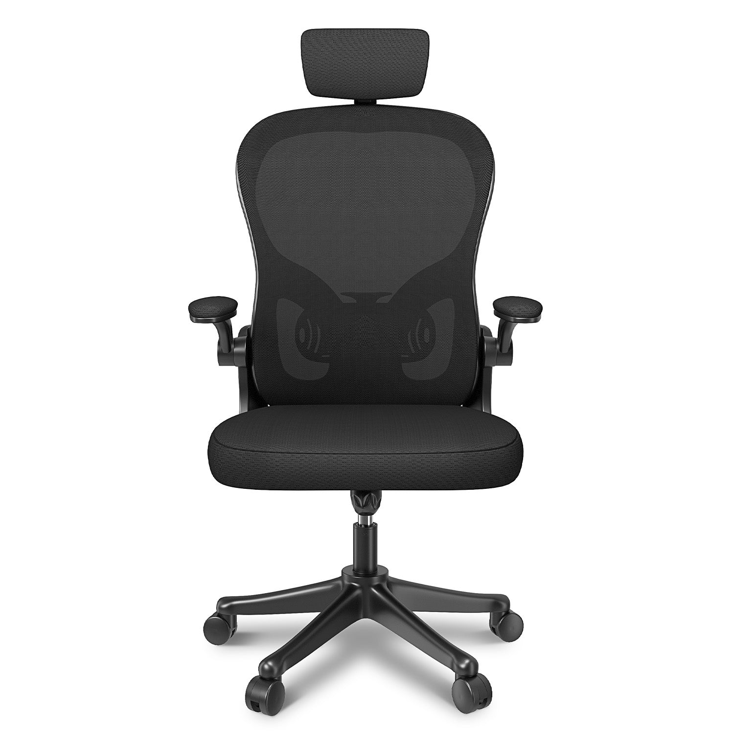 Toimistotuoli, Ergonominen Työtuoli, Pyörivä Tietokonetuoli Pehmustetulla Istuintyynyllä Kotiin/Toimistoon, eEnimmäiskuorma 150 kg