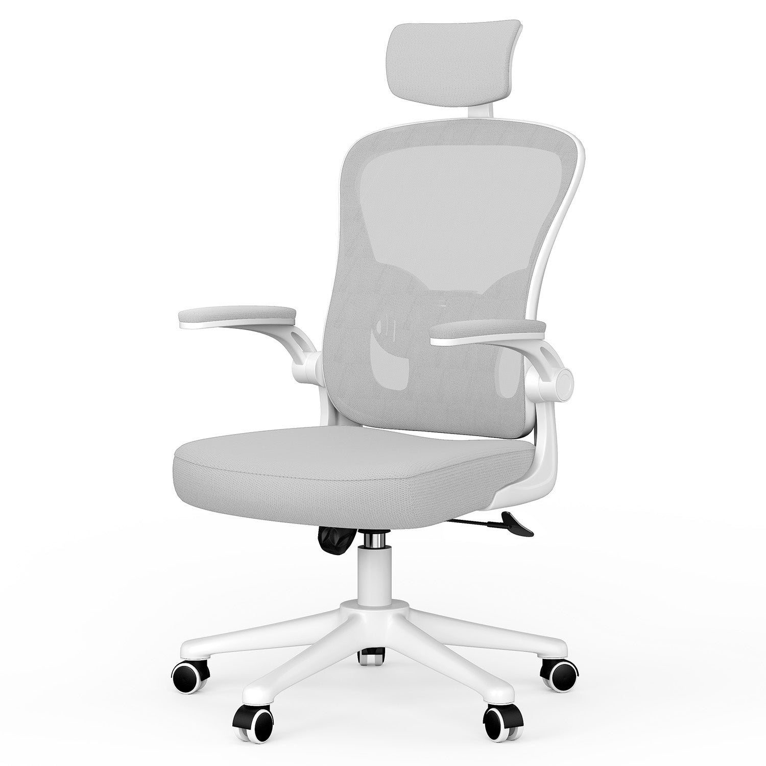 Toimistotuoli, Ergonominen Työtuoli, Pyörivä Tietokonetuoli Pehmustetulla Istuintyynyllä Kotiin/Toimistoon, eEnimmäiskuorma 150 kg