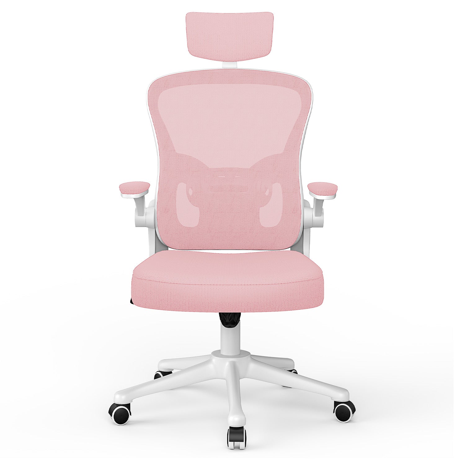 Toimistotuoli, Ergonominen Työtuoli, Pyörivä Tietokonetuoli Pehmustetulla Istuintyynyllä Kotiin/Toimistoon, eEnimmäiskuorma 150 kg