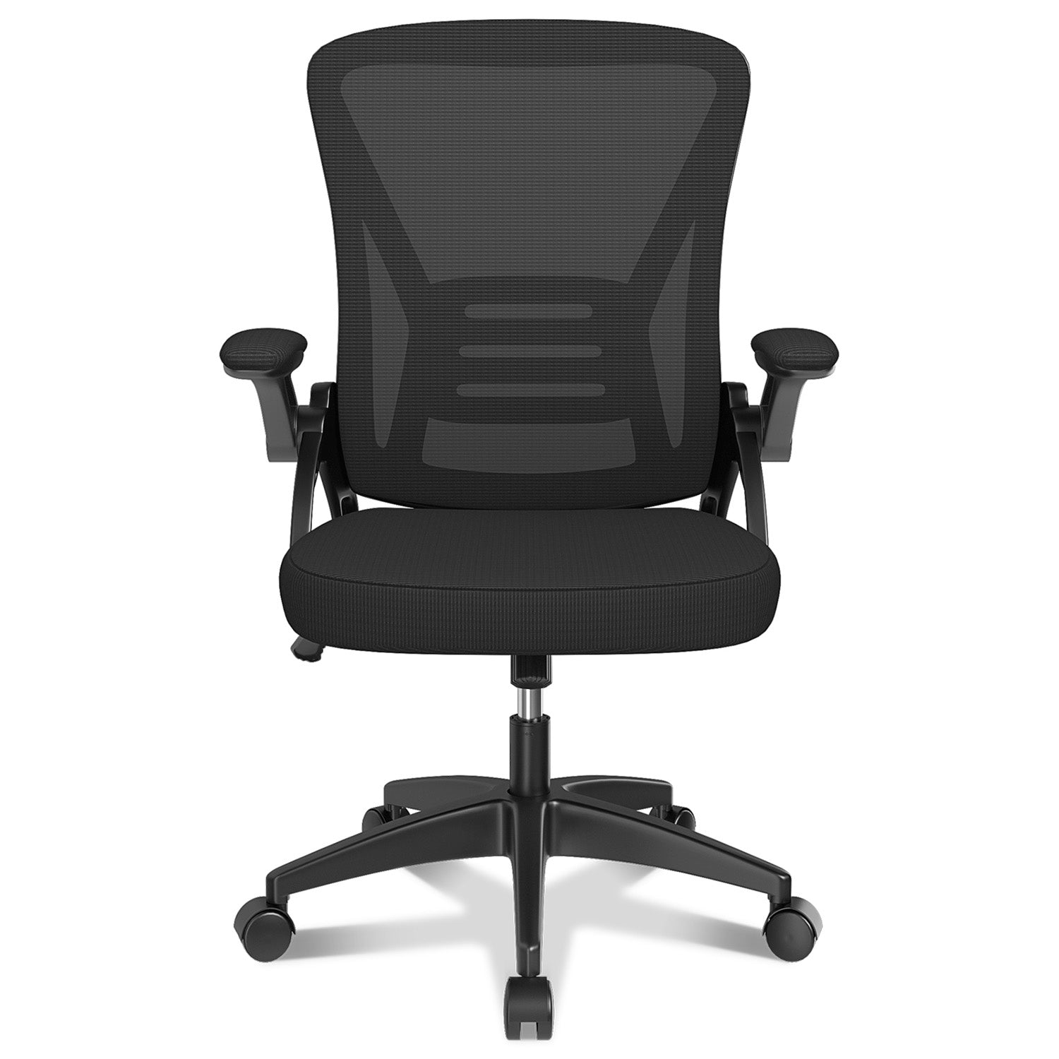 Toimistotuoli Ergonominen Työtuoli, Jossa 90° Ylös Taittuva Käsinoja, Korkeussäädettävä Työtuoli