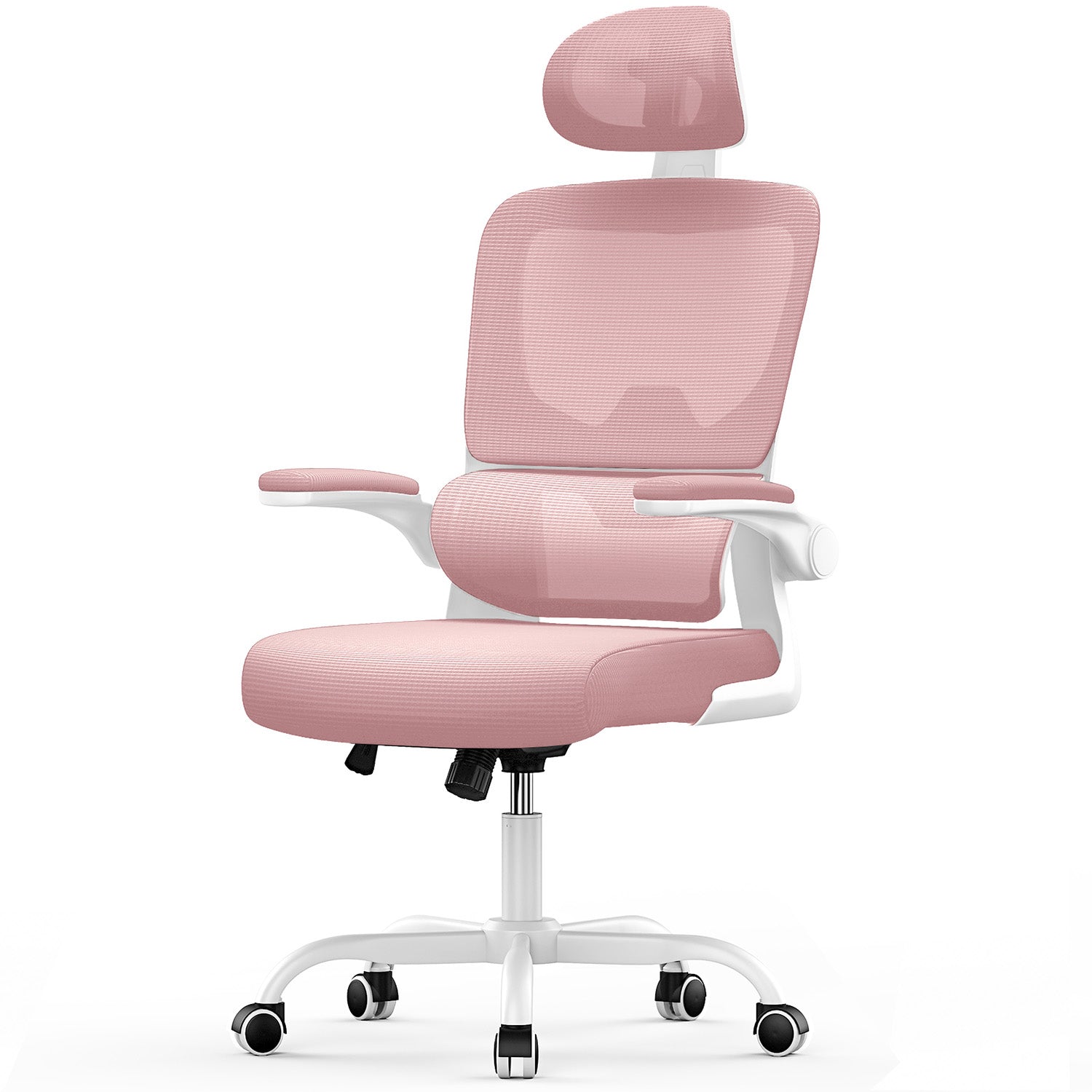 Toimistotuoli, Ergonominen Työtuoli, Pyörivä Tietokonetuoli Pehmustetulla Istuintyynyllä Kotiin/Toimistoon, eEnimmäiskuorma 150 kg
